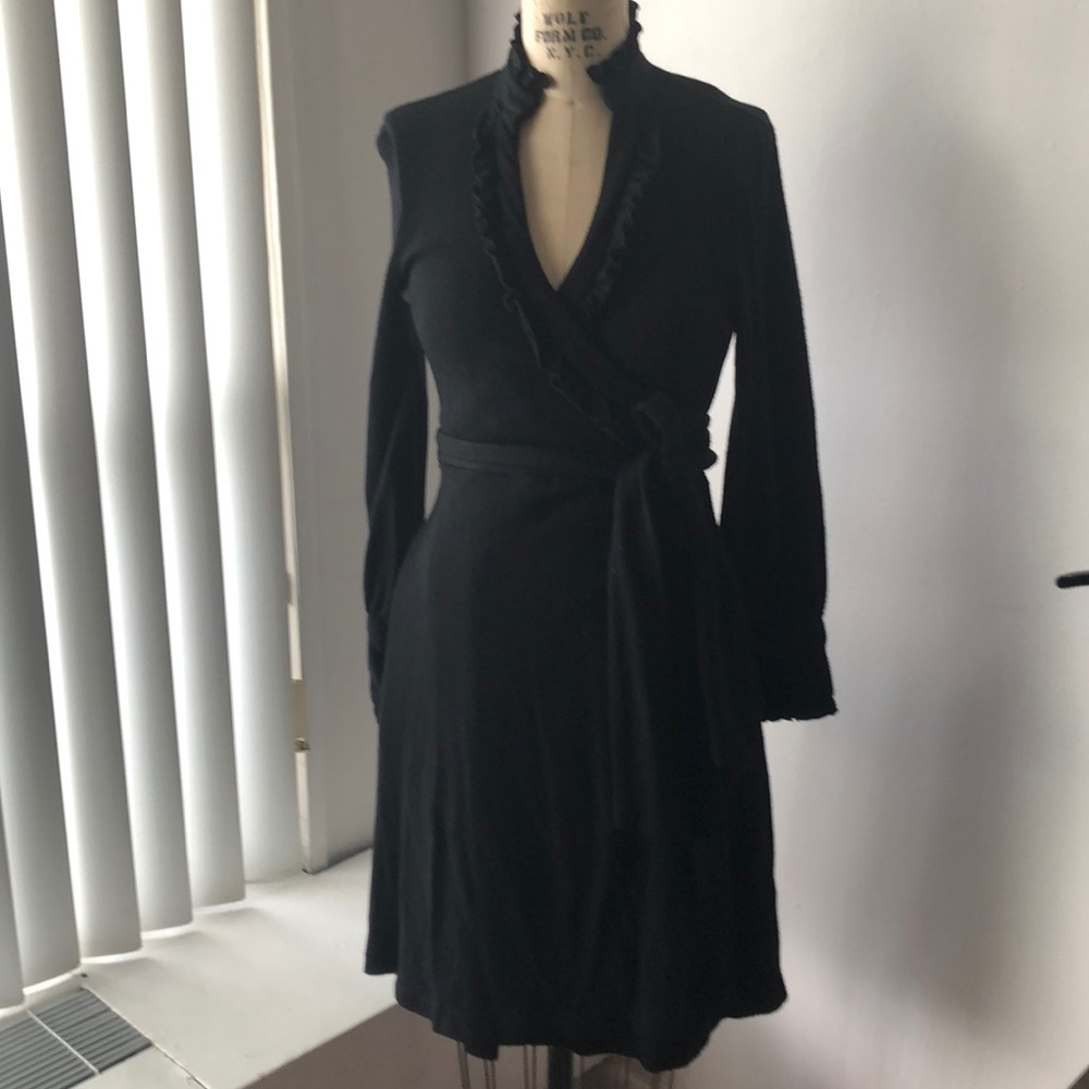 DVF Volante ruffle wrap dress SZ 6
